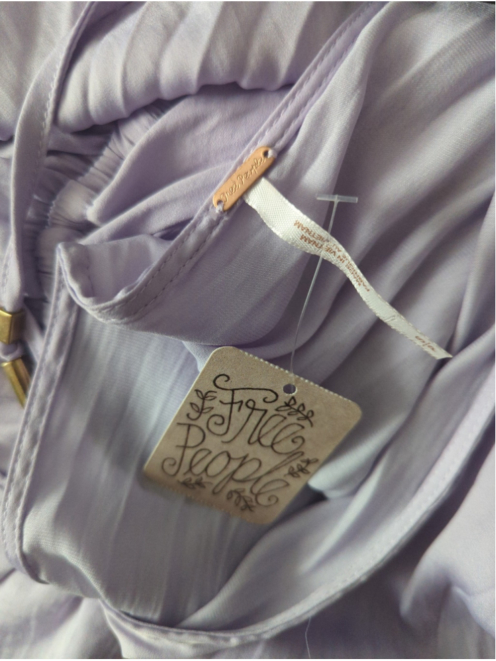 Free People Azel Mini Dress Size S Lavender 🪻 - Picture 6 of 10